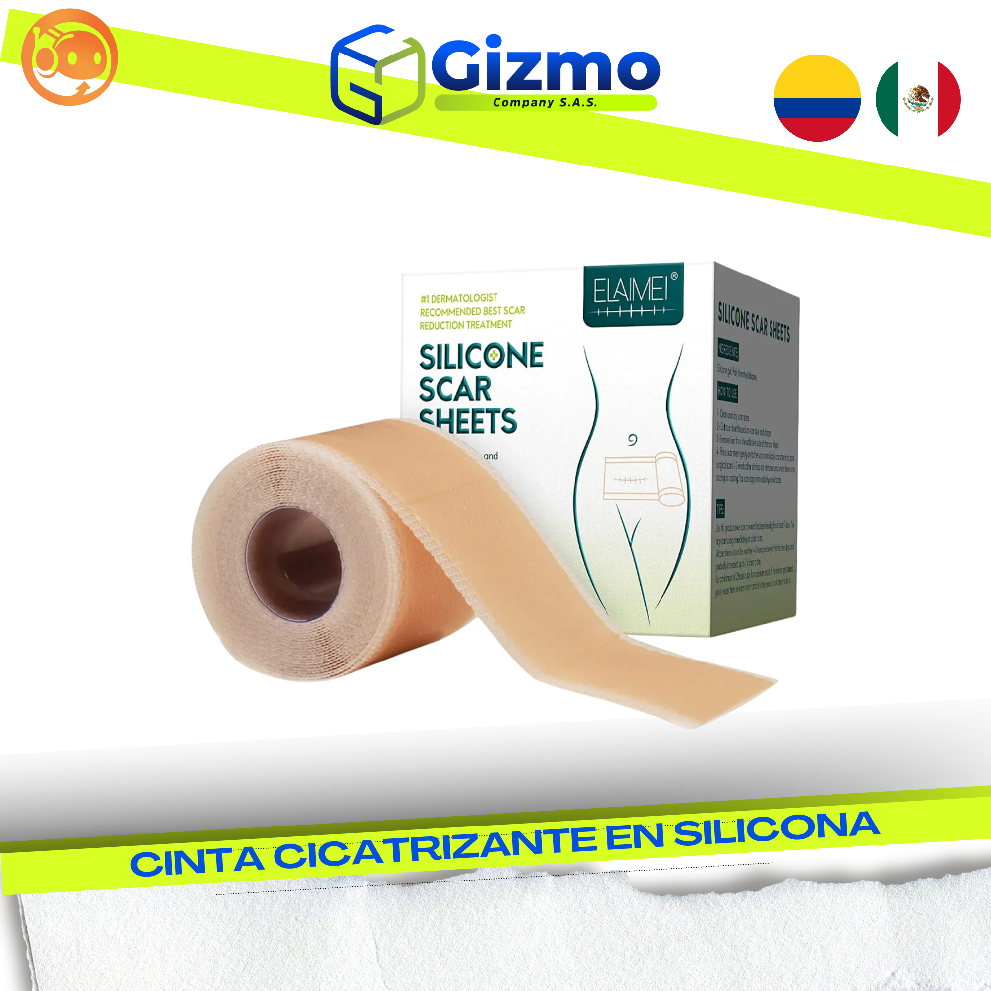 Cinta Cicatrizante en Silicona